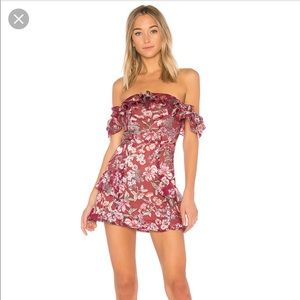 For love and lemons flora OTS mini dress